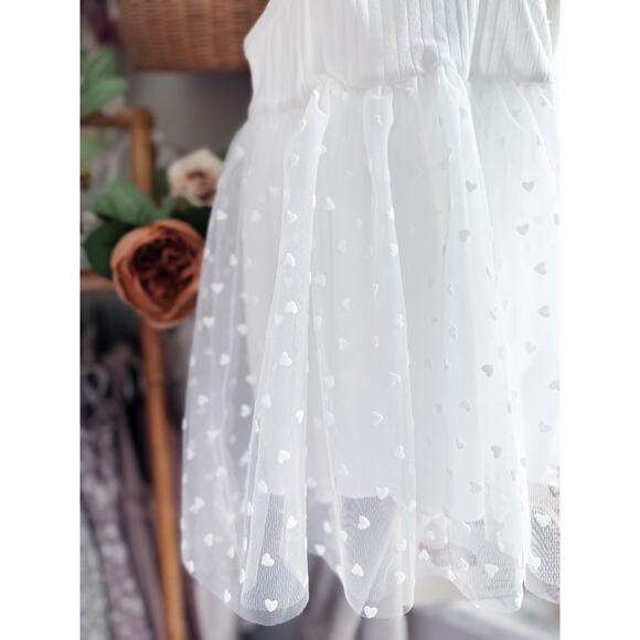 Heart In The Clouds Babydoll Mesh Tulle Tutu Dress 3T - Picture 2 of 3